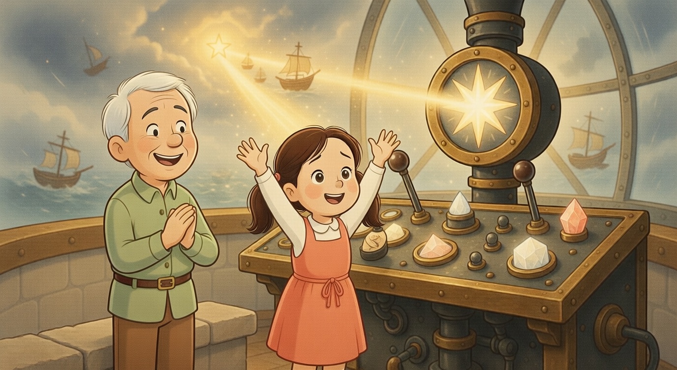 Luna the Lighthouse Keeper 🌟 Bedtime Story for Kids 3-6 | Courage