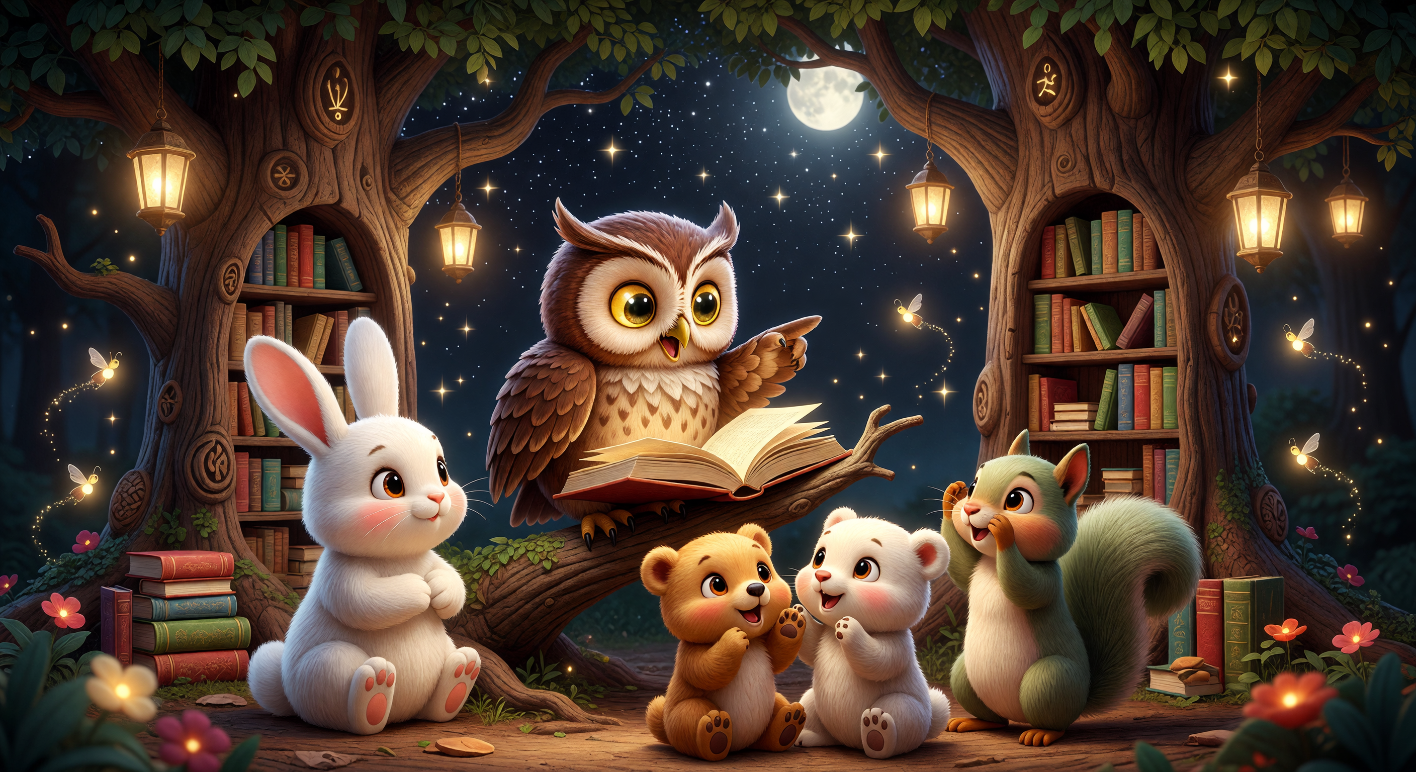 Willow's Magical Library 🦉 Bedtime Story for Kids 3-6 | Sweet Dreams