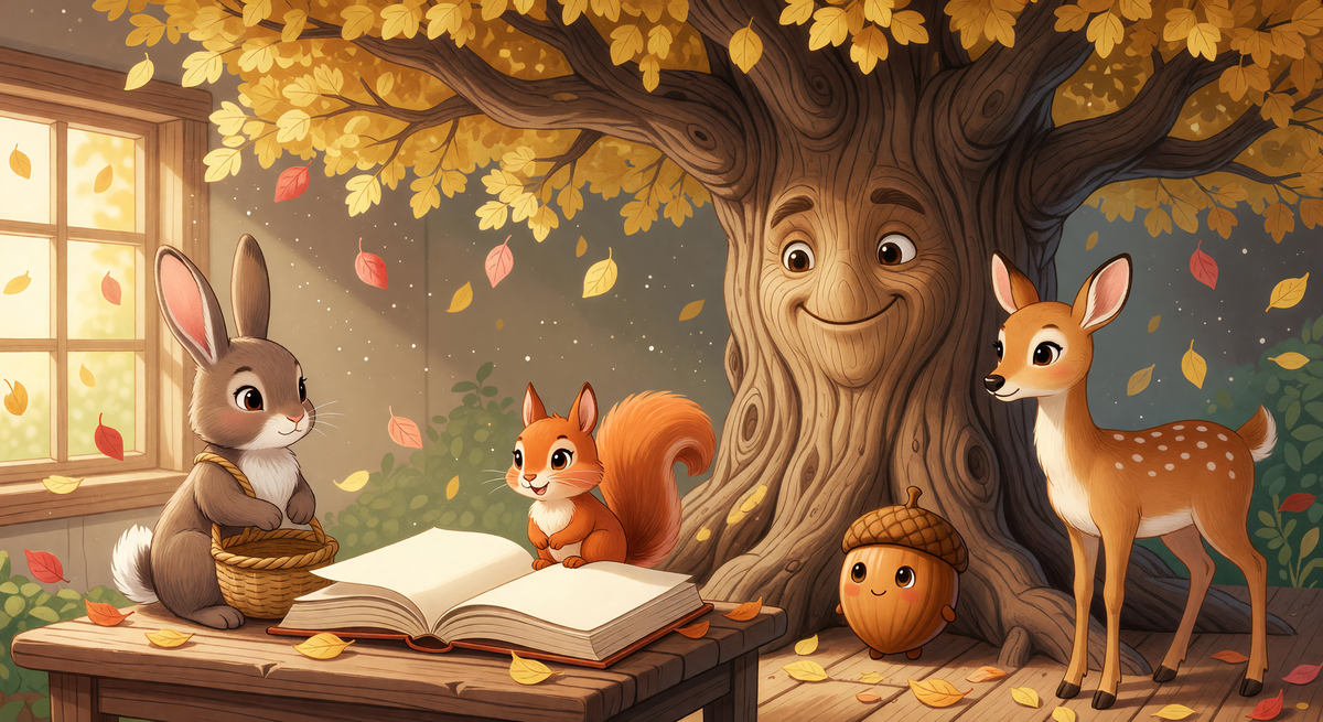 Grandpa Oak's Memory Quilt 🍂 Bedtime Story for Kids 3-6 | Family Memories