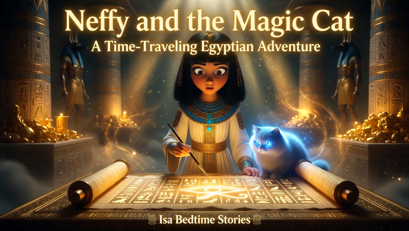 Neffy and the Magic Cat: A Time-Traveling Egyptian Adventure