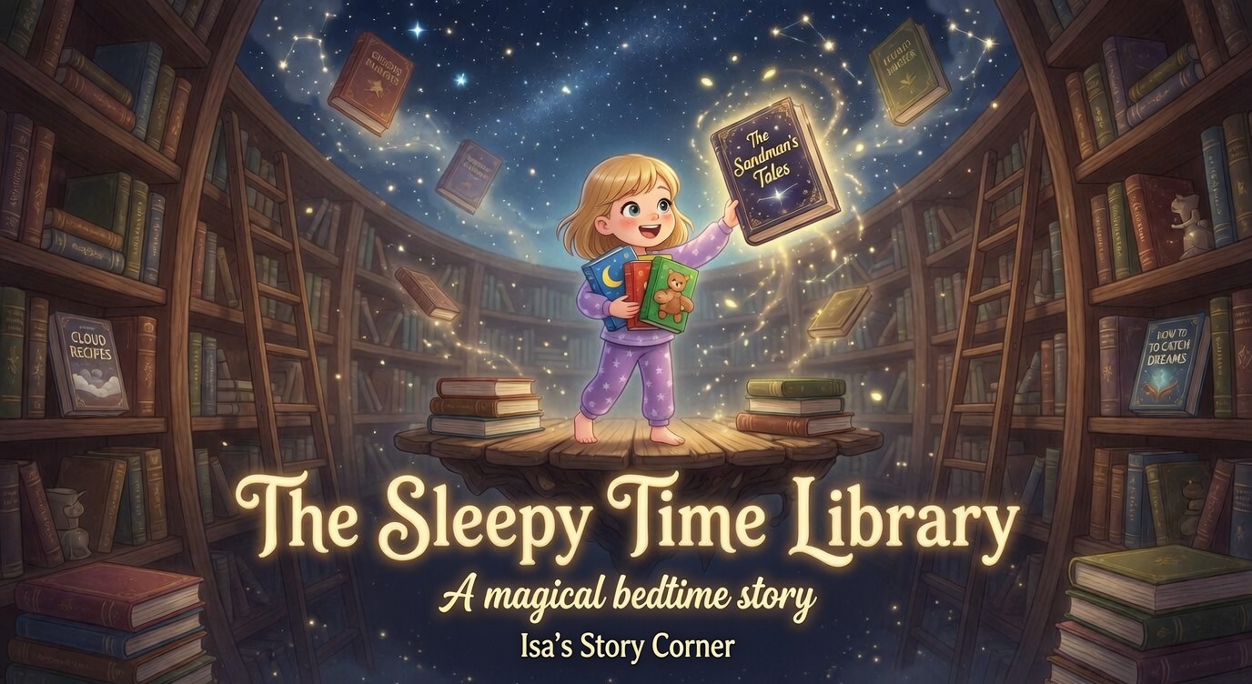 The Sleepy Time Library Bedtime Story 📚✨ Sleep Secrets for Kids 3-6