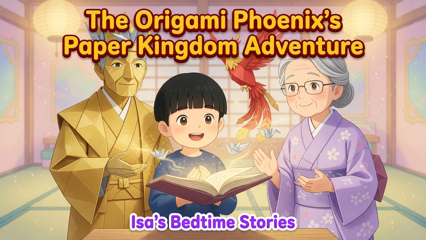 Origami Phoenix Bedtime Story | Magical Paper Kingdom Adventure