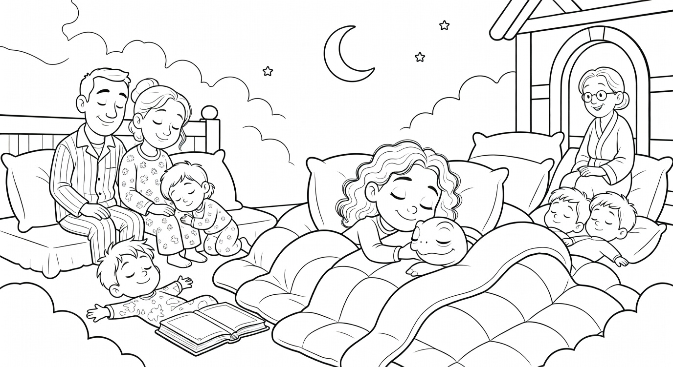  Cuento para Dormir: La Aldea Soñolienta que Olvidó la Hora de Dormir | Niños de 3-6 Años preview 3