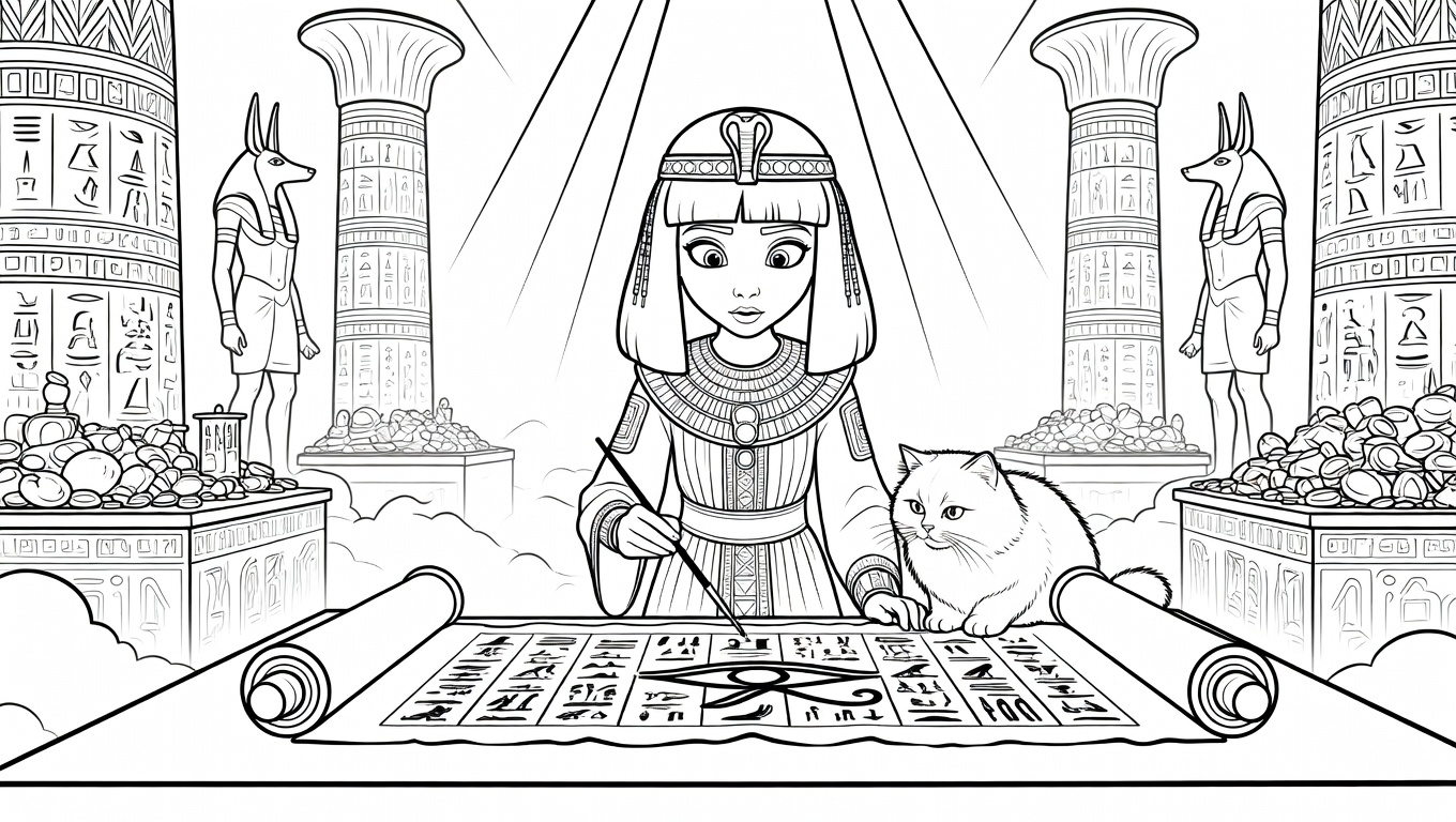 Neffy and the Magic Cat: A Time-Traveling Egyptian Adventure preview 3