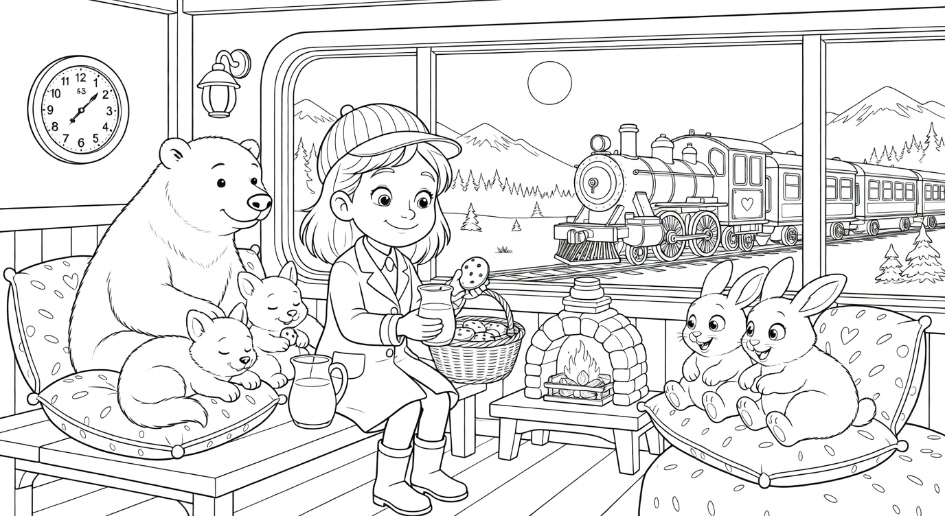 El Tren Expreso de las Galletas de Medianoche  Cuento Mágico para Dormir para Niños de 3 a 6 Años preview 3