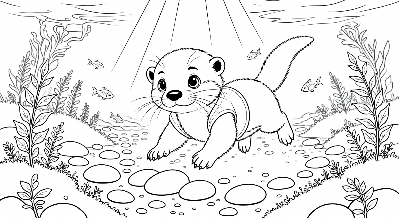 La Aventura de Contar de Otto la Nutria | Cuento Matemático para Dormir para Niños de 3-6 Años preview 1