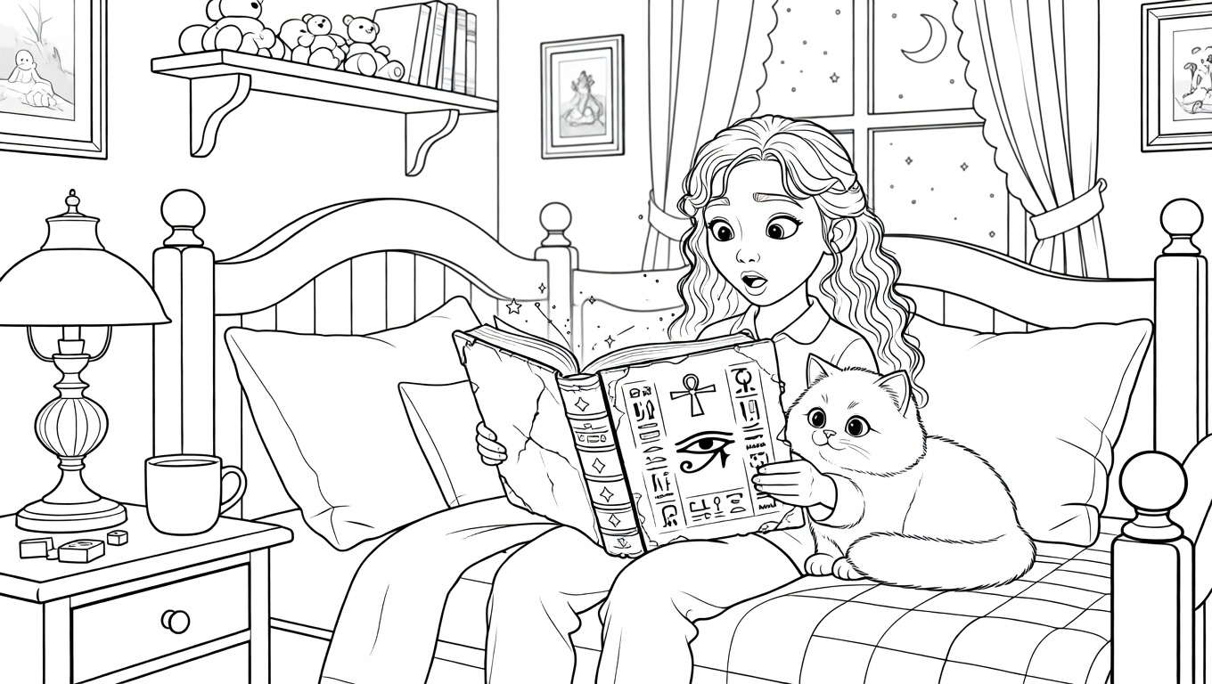 Neffy and the Magic Cat: A Time-Traveling Egyptian Adventure preview 1