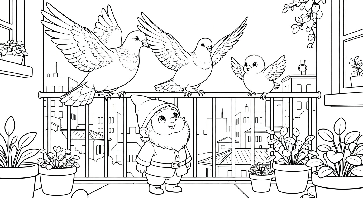 La Gran Aventura en la Ciudad del Gnomo del Jardín  Cuento para Dormir para Niños de 3-6 Años | Familia preview 2