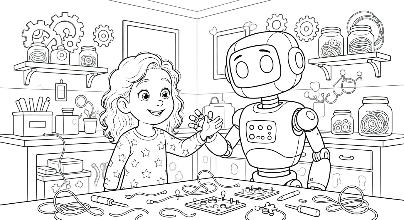 The Robot Who Learned to Dream 🤖✨ Sweet Bedtime Story for Kids 6-8 preview 2