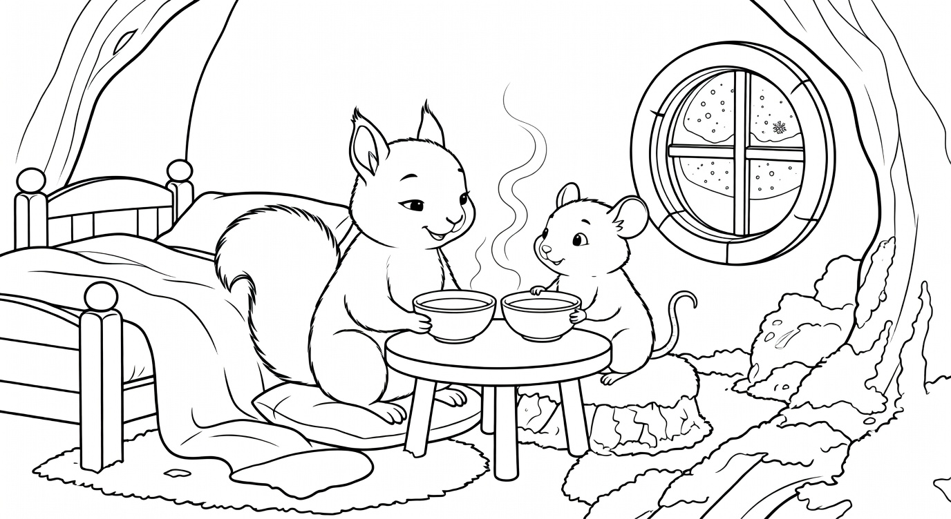 El Primer Día de Nieve de Maple la Ardilla Tímida  Cuento para Dormir para Niños de 3-6 Años | Coraje preview 2