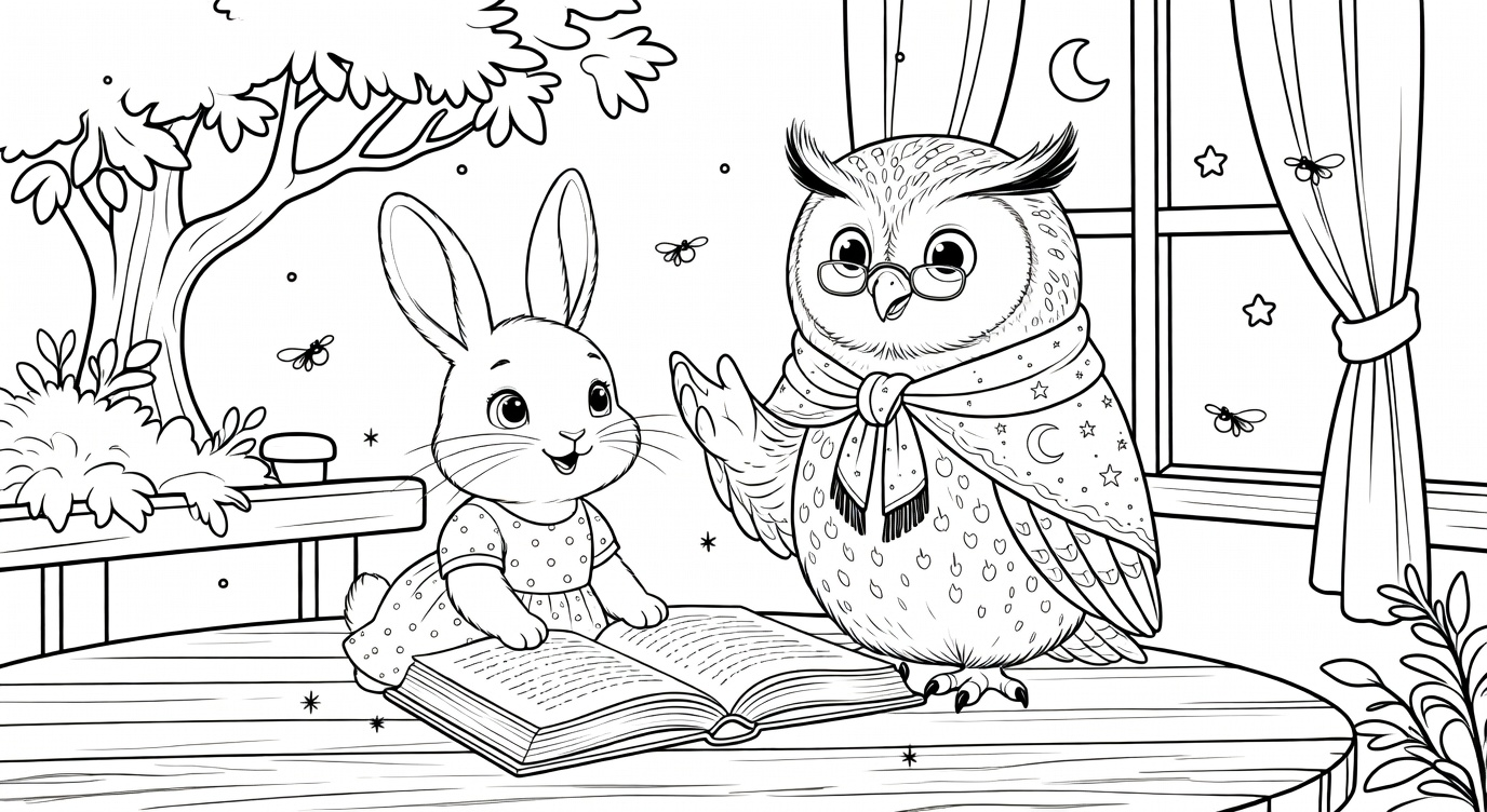 Las Lecciones de Ciencia de la Abuela Luna  Cuento para la Hora de Acostarse para Niños de 3-6 Años preview 3