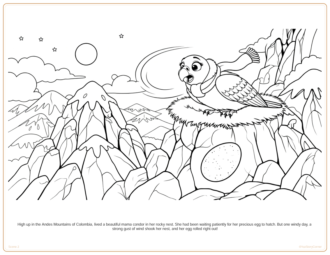 The Lost Condor - Coloring Book preview 1