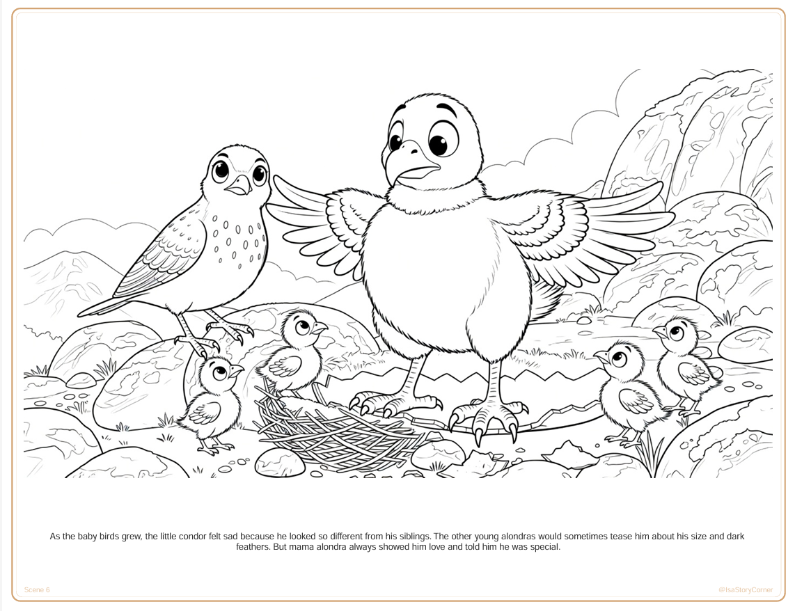 The Lost Condor - Coloring Book preview 2