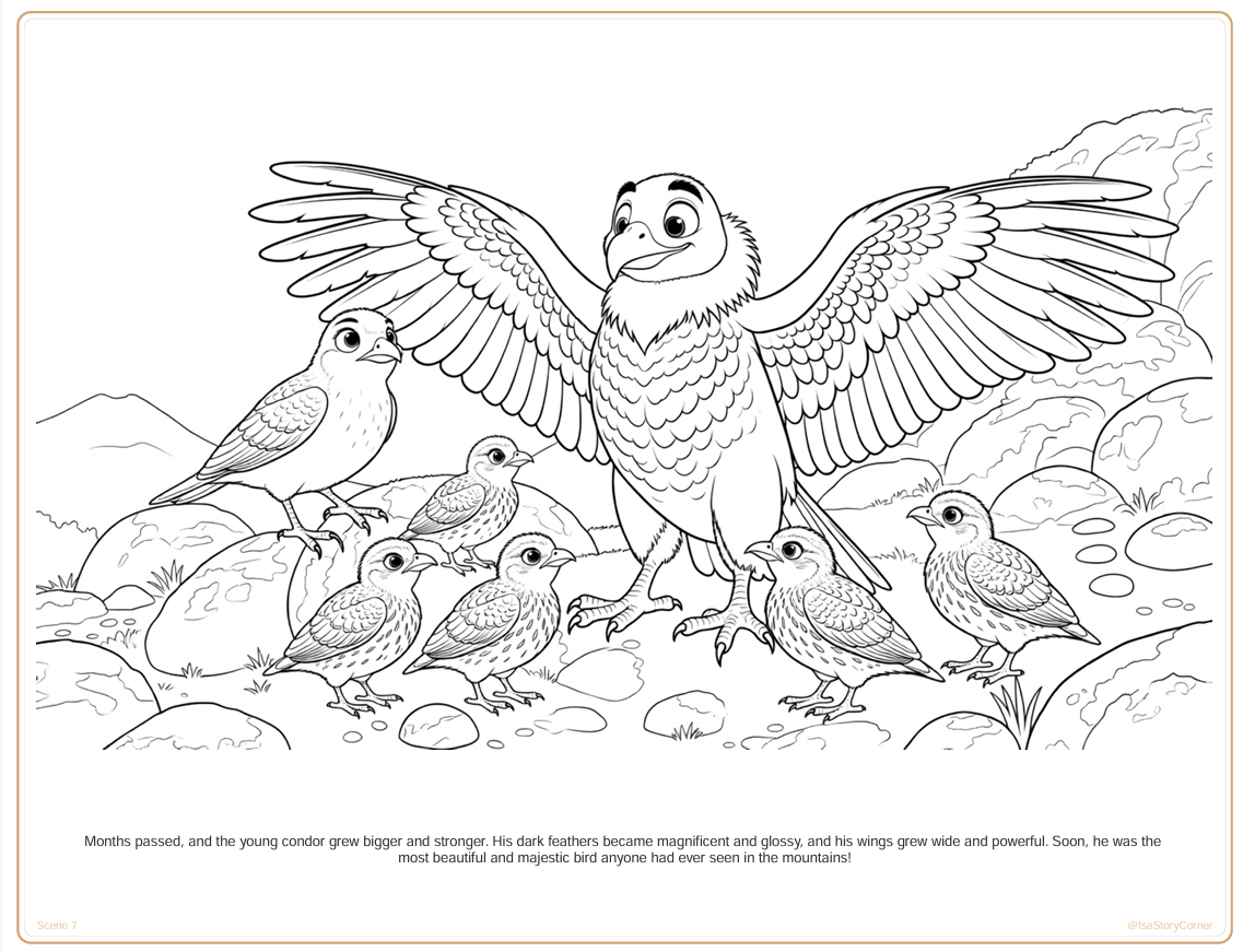 The Lost Condor - Coloring Book preview 3