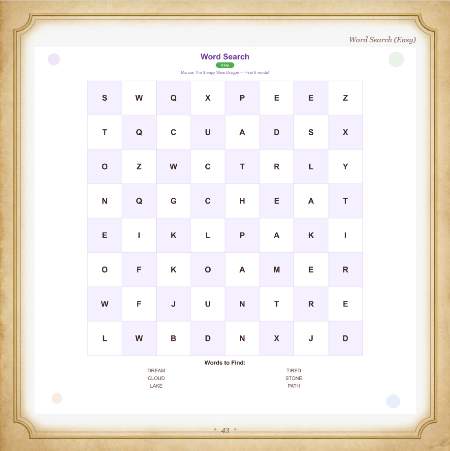 Marcus The Sleepy Wise Dragon  — page 5