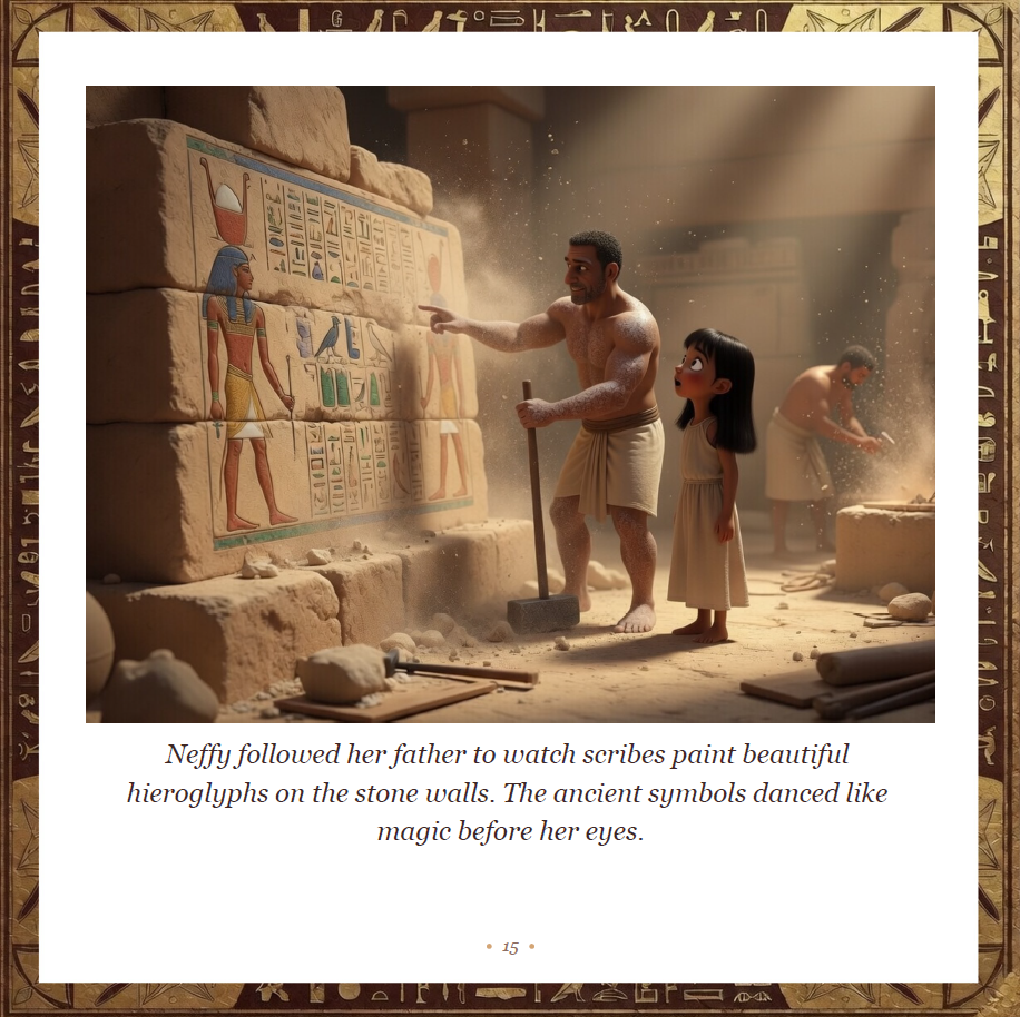 Neffy and the Magic Cat: A Time-Traveling Egyptian Adventure — page 3