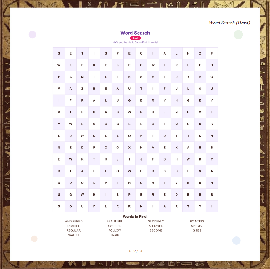 Neffy and the Magic Cat: A Time-Traveling Egyptian Adventure — page 6