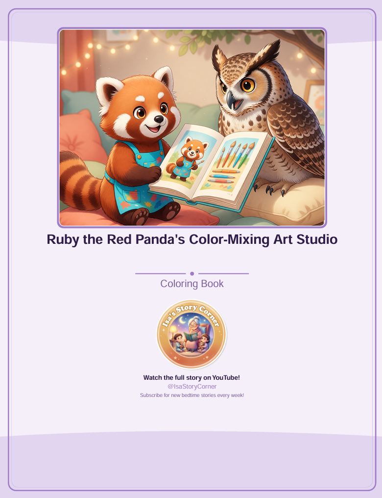 La magia de la mezcla de colores de Ruby Red Panda