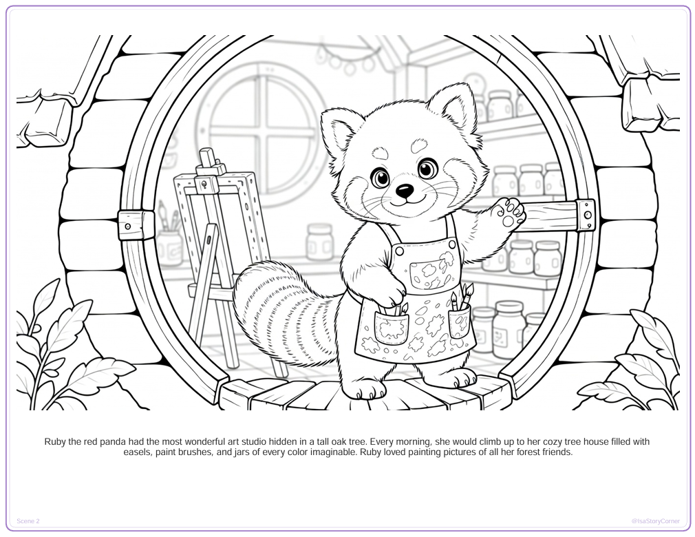 La magia de la mezcla de colores de Ruby Red Panda preview 1